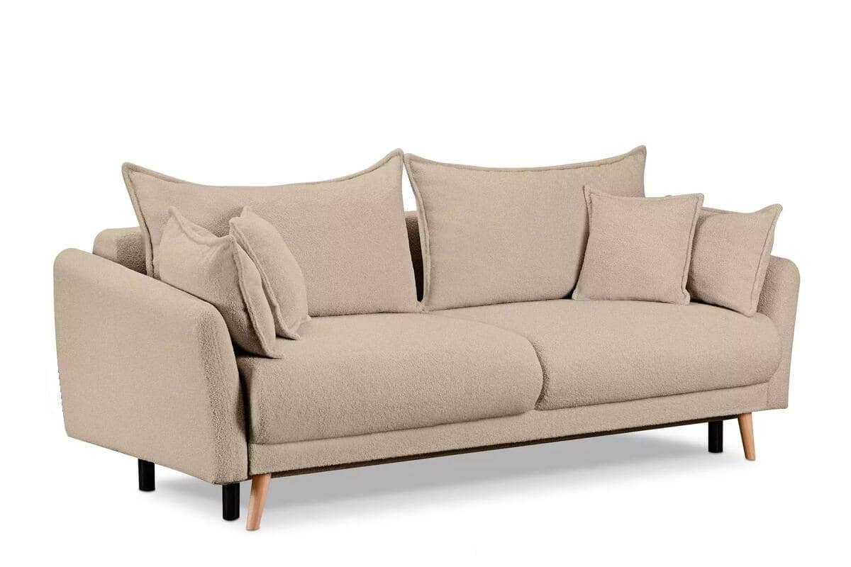 Sofa BELMO, smėlio, 228x95x102 cm