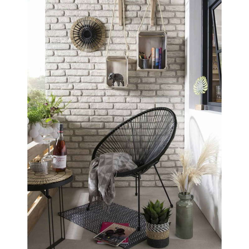 Lauko kėdė MBL010, juoda, 73x73x88 cm