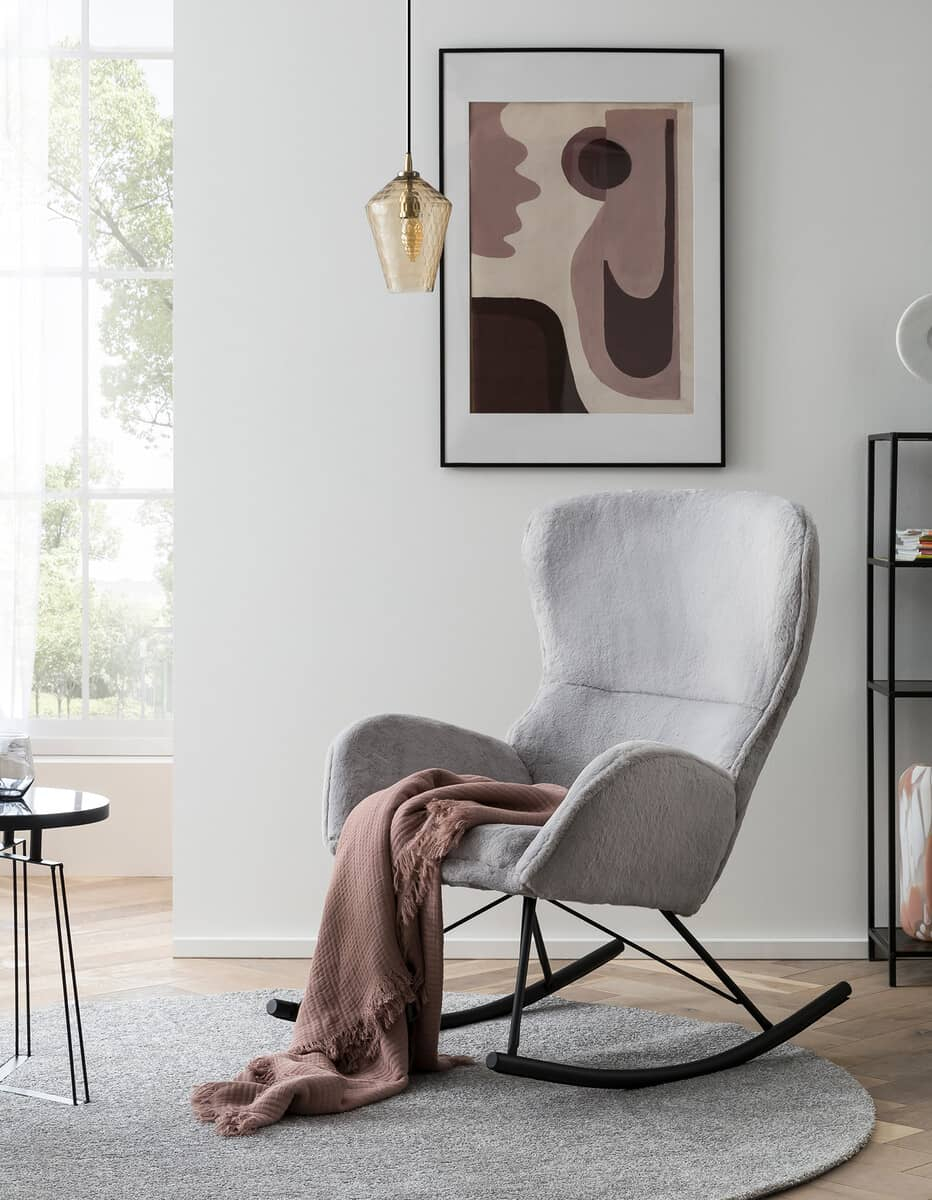 Supamas krėslas SF435, pilkas, 70x94x102 cm