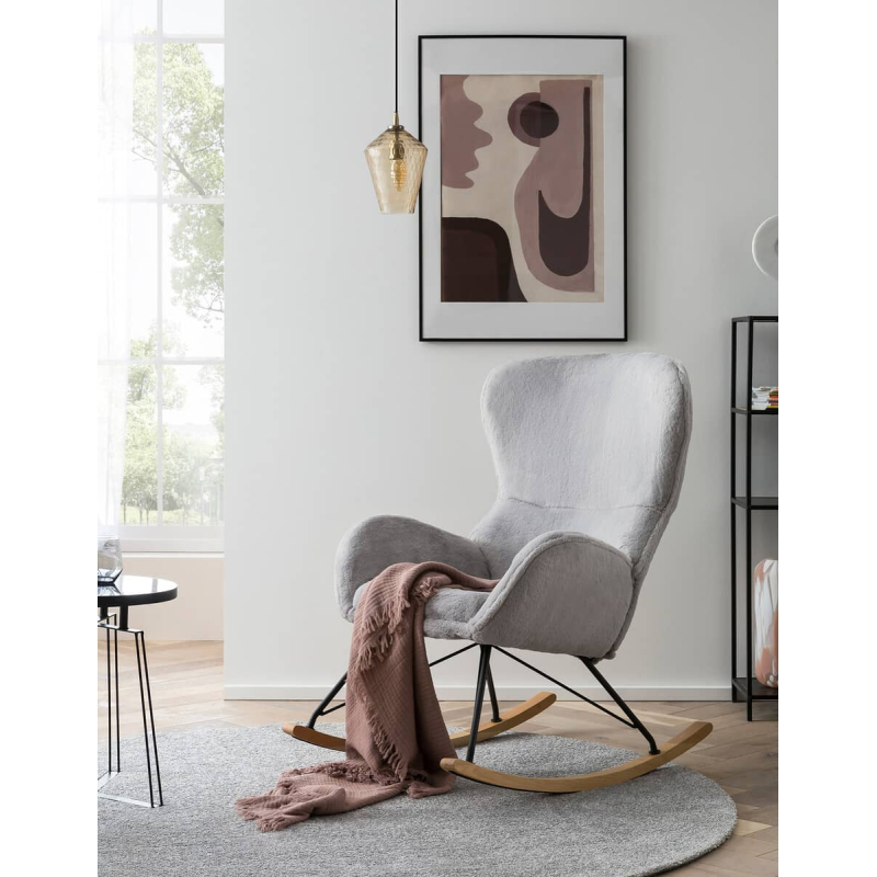 Supamas krėslas SF466, pilkas, 70x94x102 cm