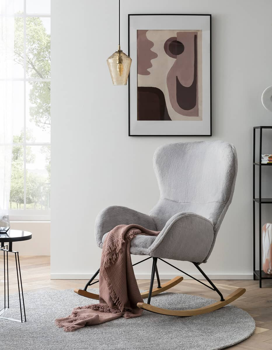 Supamas krėslas SF466, pilkas, 70x94x102 cm