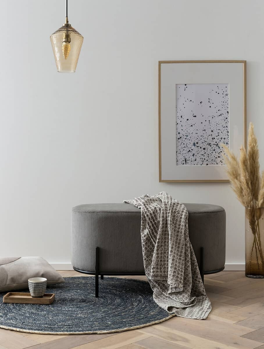 Pufas SF326, pilkas, 80x40x42 cm