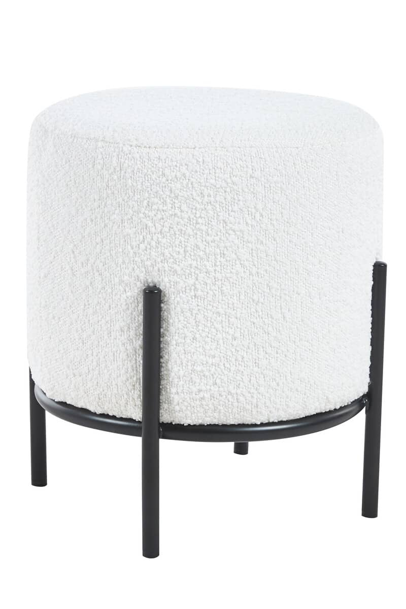 Pufas SF388, baltas, 35x35x38 cm