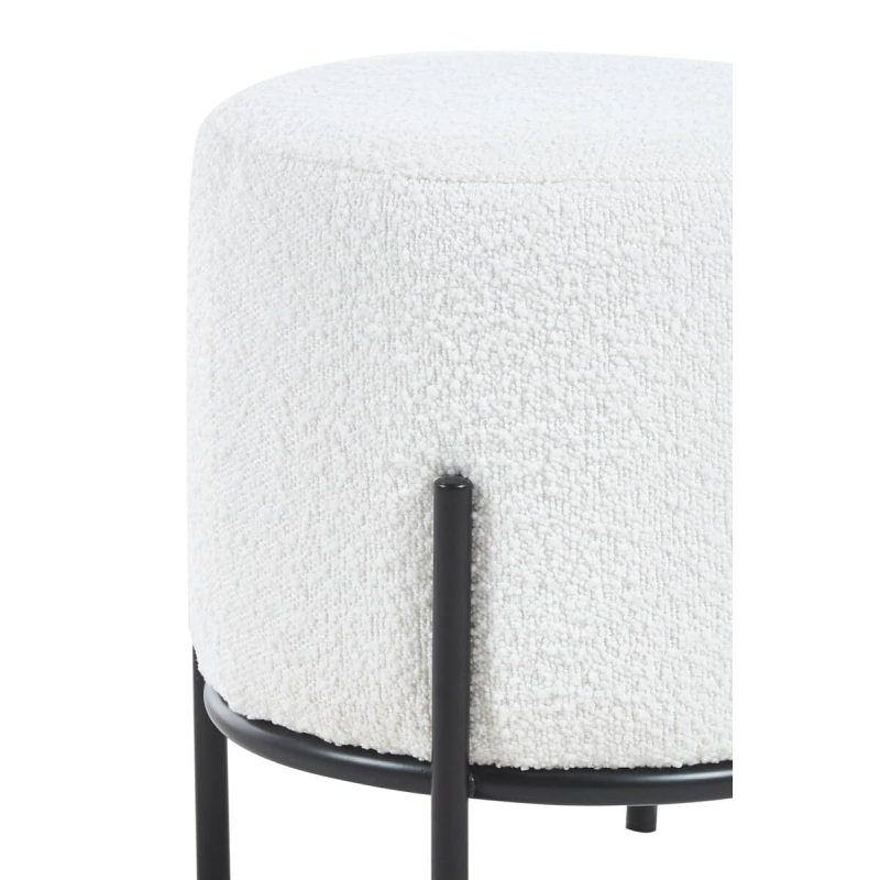 Pufas SF388, baltas, 35x35x38 cm