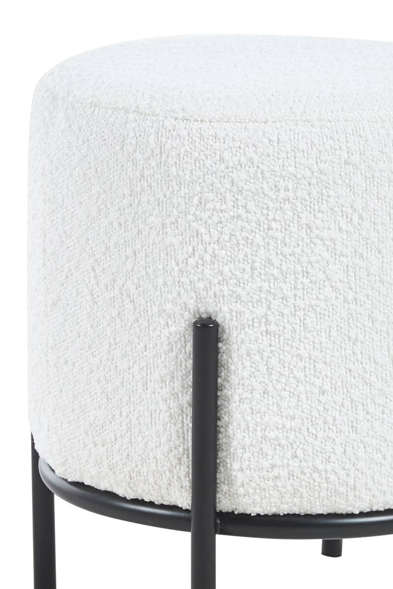 Pufas SF388, baltas, 35x35x38 cm