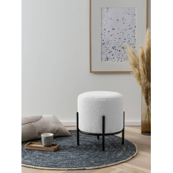 Pufas SF388, baltas, 35x35x38 cm