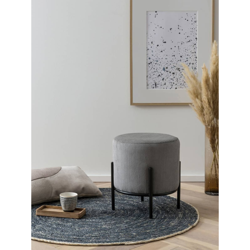 Pufas SF449, pilkas, 35x35x38 cm