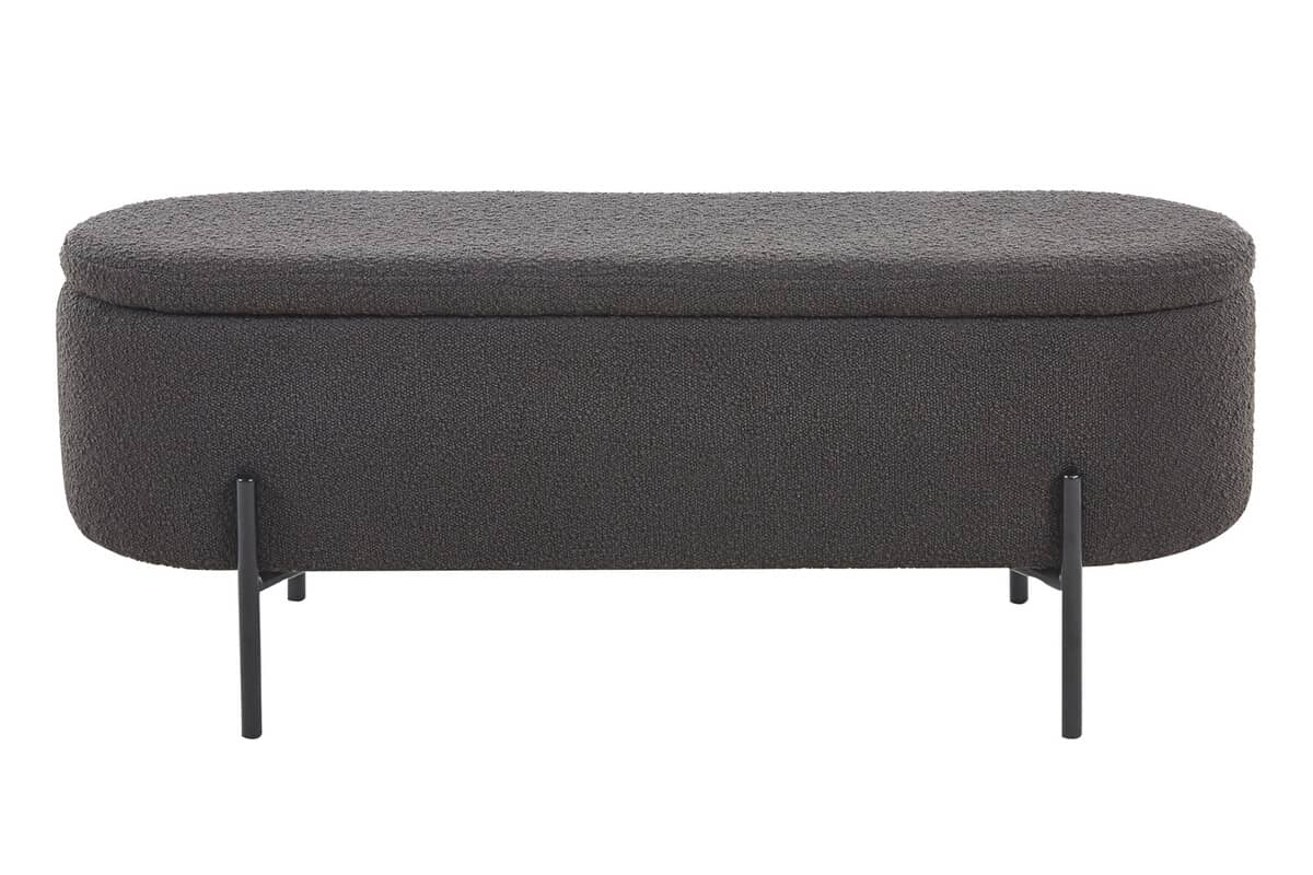 Pufas su daiktadėže SF470, antracito, 110x40x44 cm