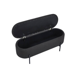 Pufas su daiktadėže SF470, antracito, 110x40x44 cm