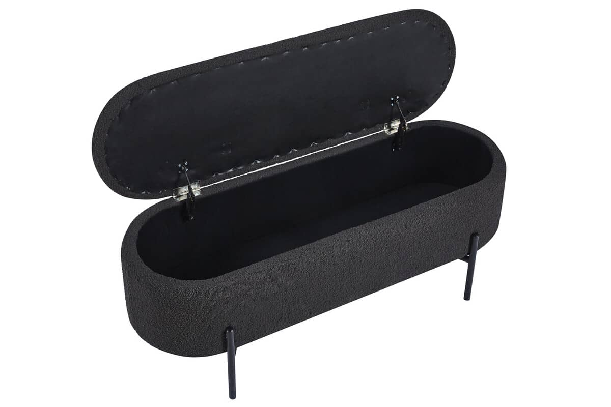 Pufas su daiktadėže SF470, antracito, 110x40x44 cm