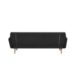 Sofa SF615, juoda, 212x85x79 cm