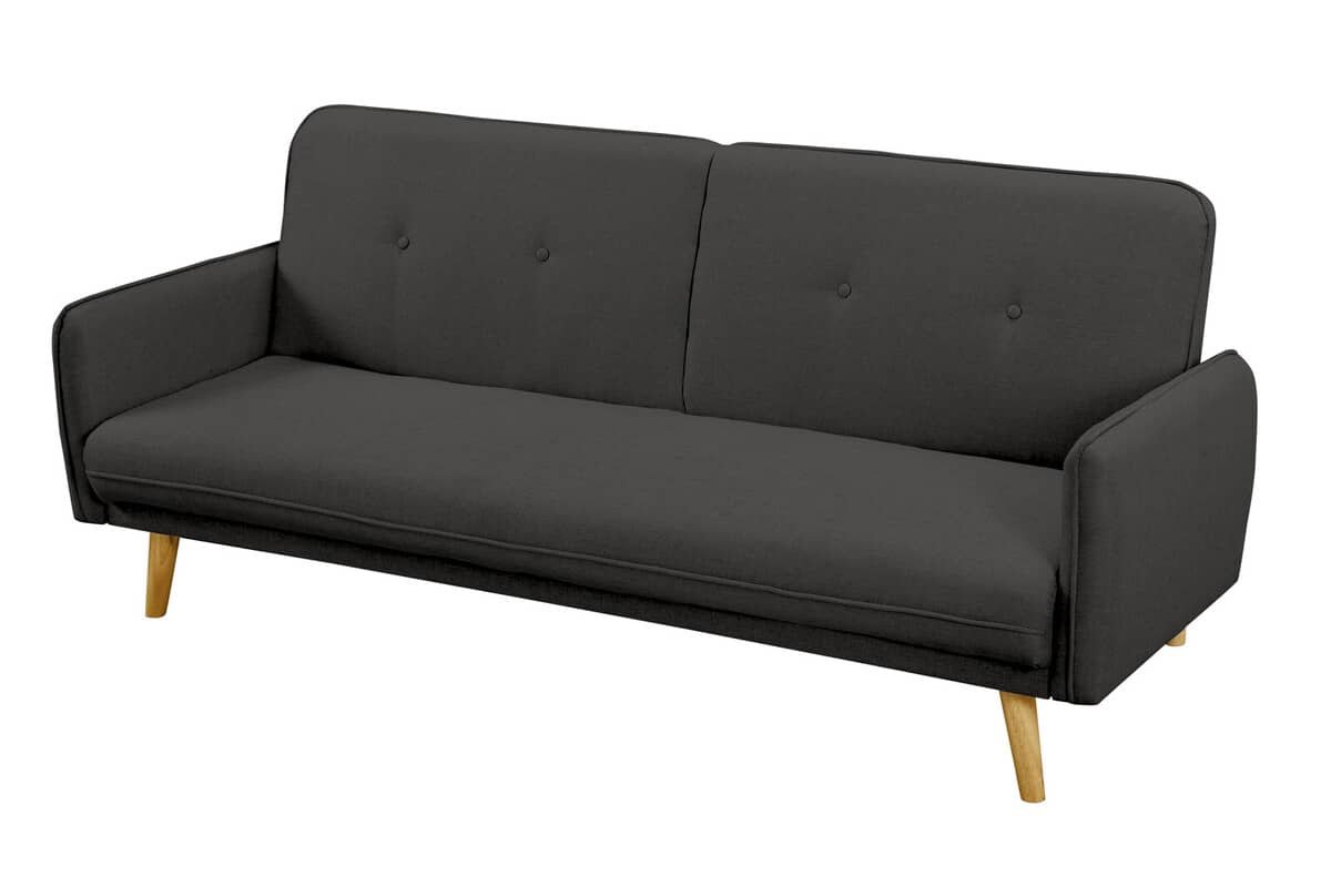 Sofa SF633, juoda, 188x85x80 cm