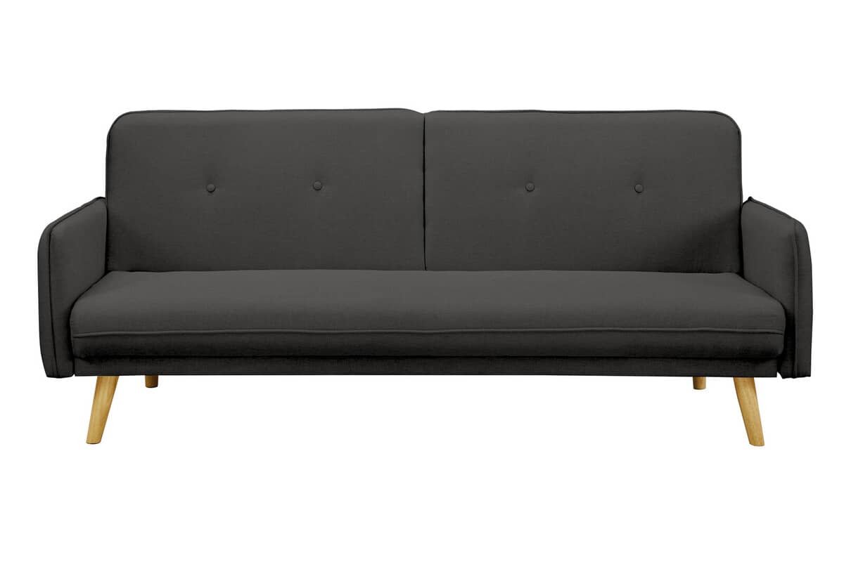 Sofa SF633, juoda, 188x85x80 cm