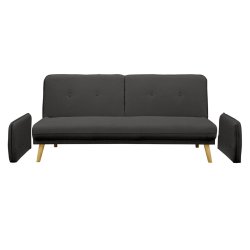 Sofa SF633, juoda, 188x85x80 cm