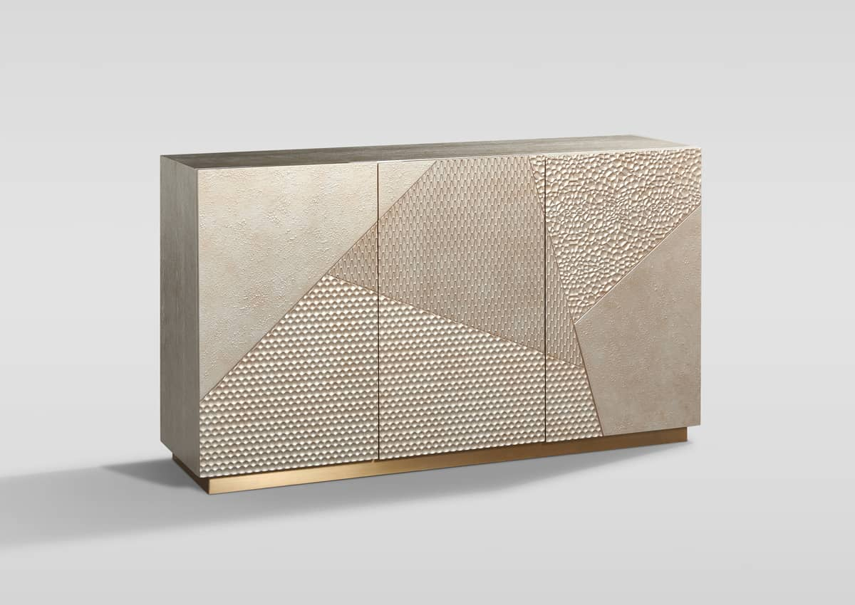 Spintelė STILI, aukso, 150x40x86 cm