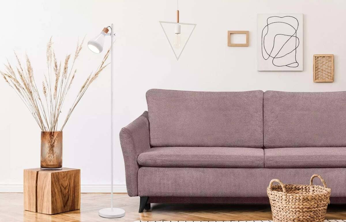 Toršeras CORTO, baltas, 22x22x156 cm