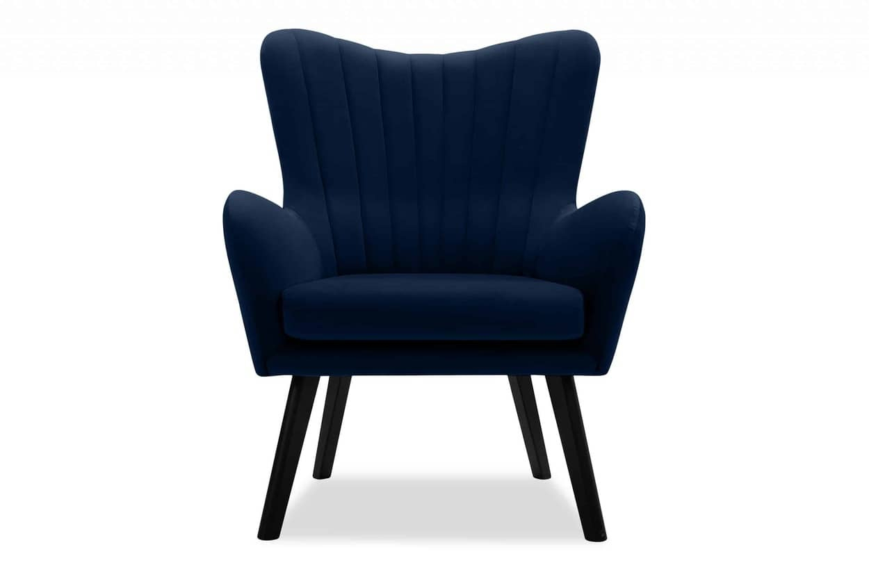 Fotelis GADO, mėlynas, 76x78x100 cm