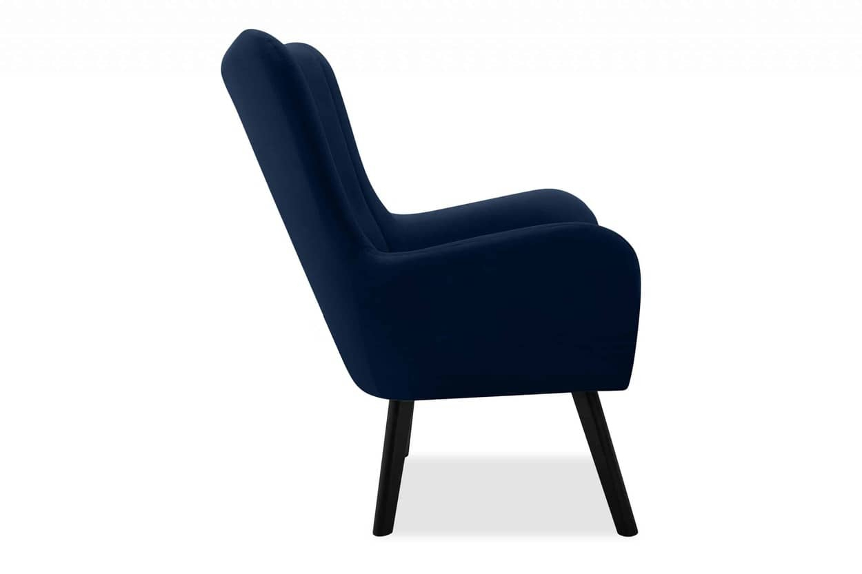 Fotelis GADO, mėlynas, 76x78x100 cm