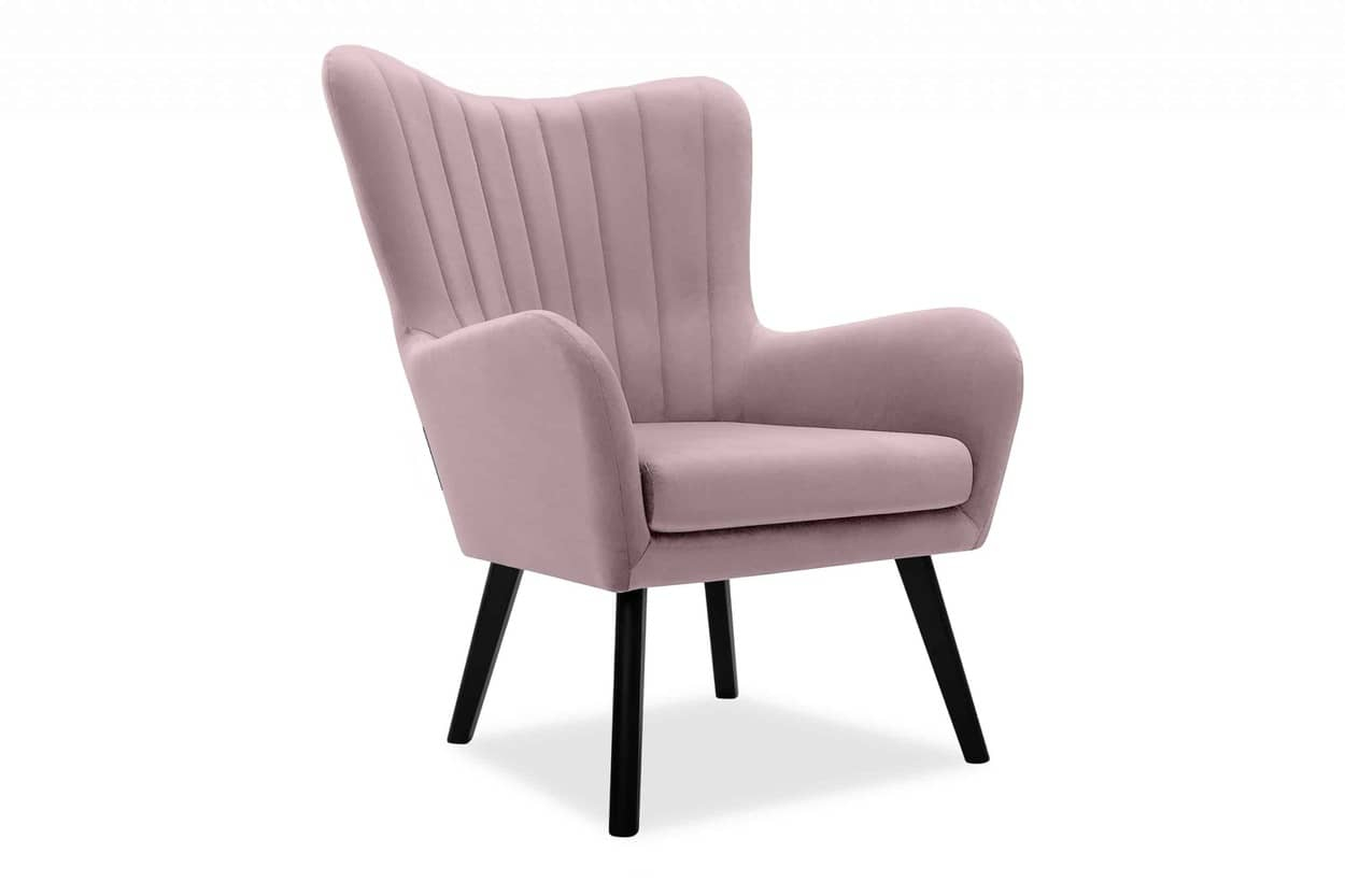 Fotelis GADO, rožinis, 76x78x100 cm