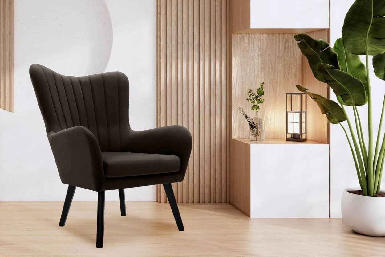 Fotelis GADO, rudas, 76x78x100 cm