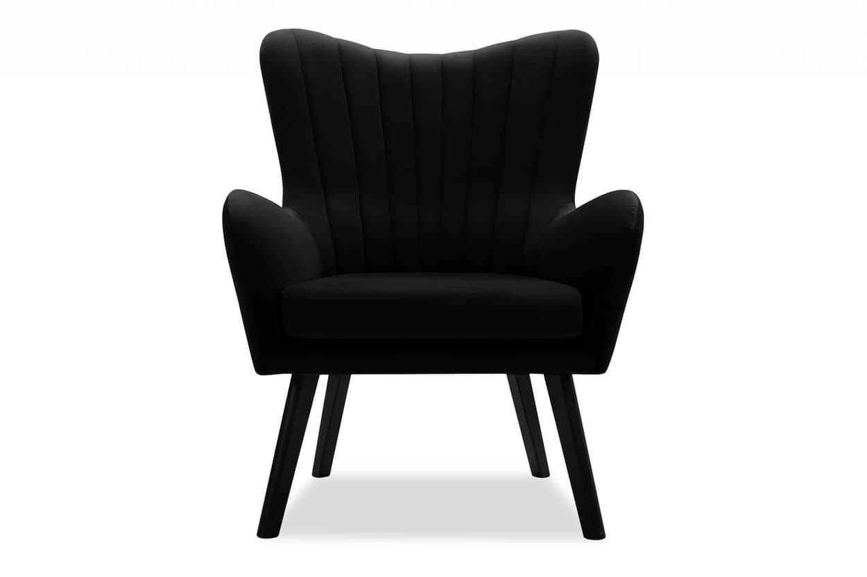 Fotelis GADO, juodas, 76x78x100 cm