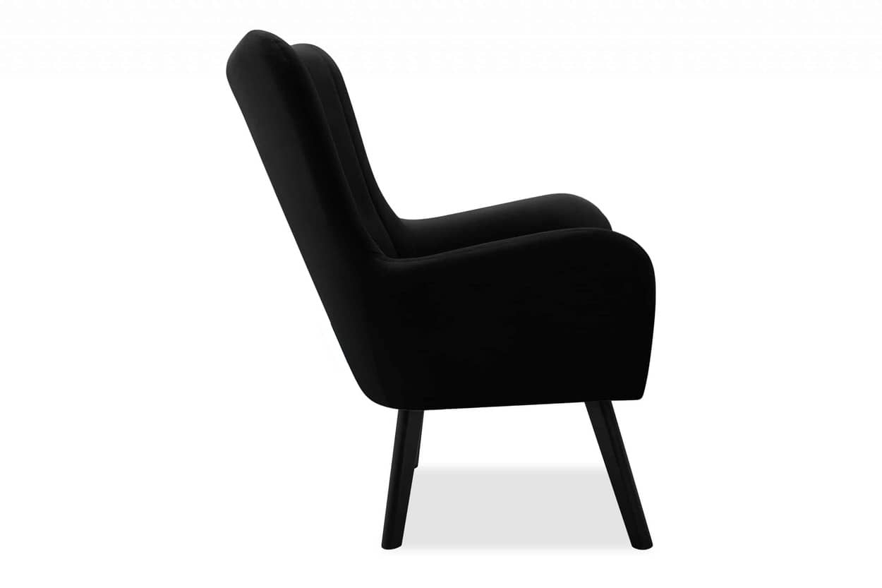 Fotelis GADO, juodas, 76x78x100 cm
