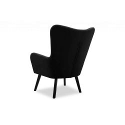 Fotelis GADO, juodas, 76x78x100 cm