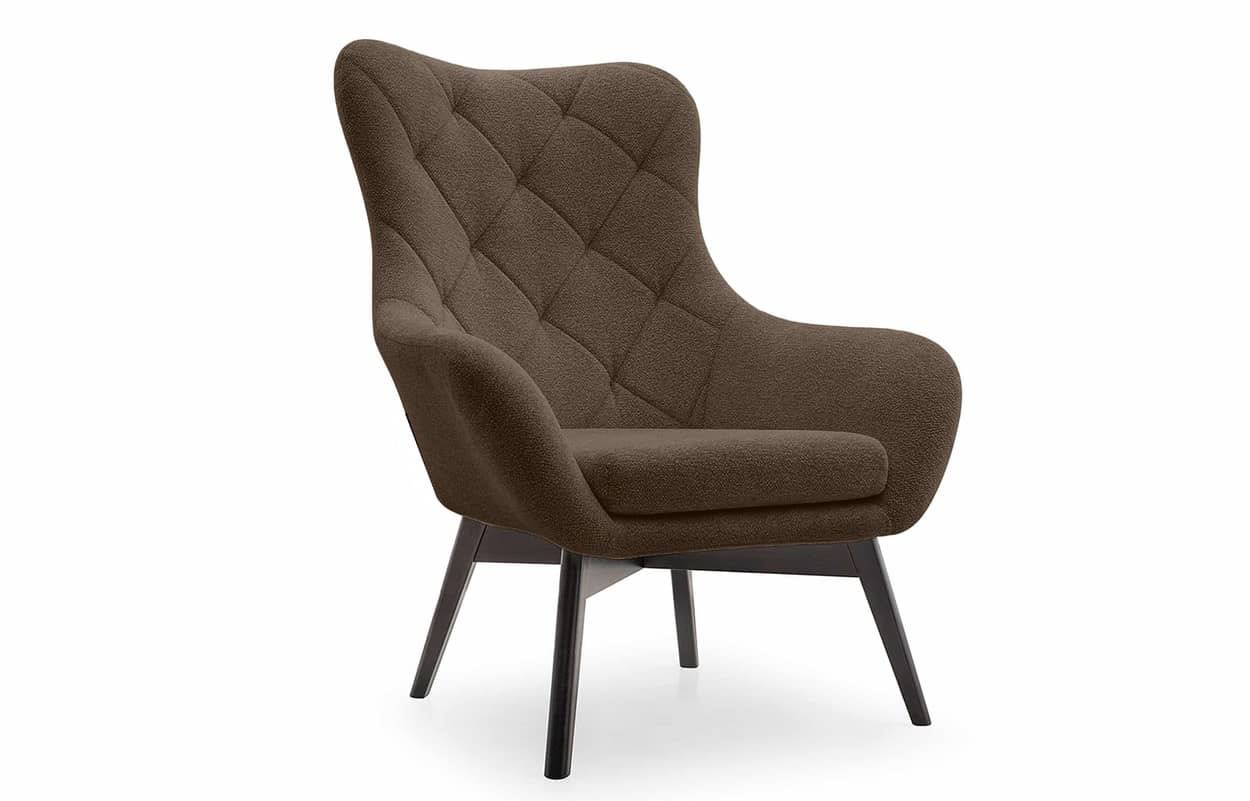 Fotelis RAMO, rudas, 88x88x108 cm