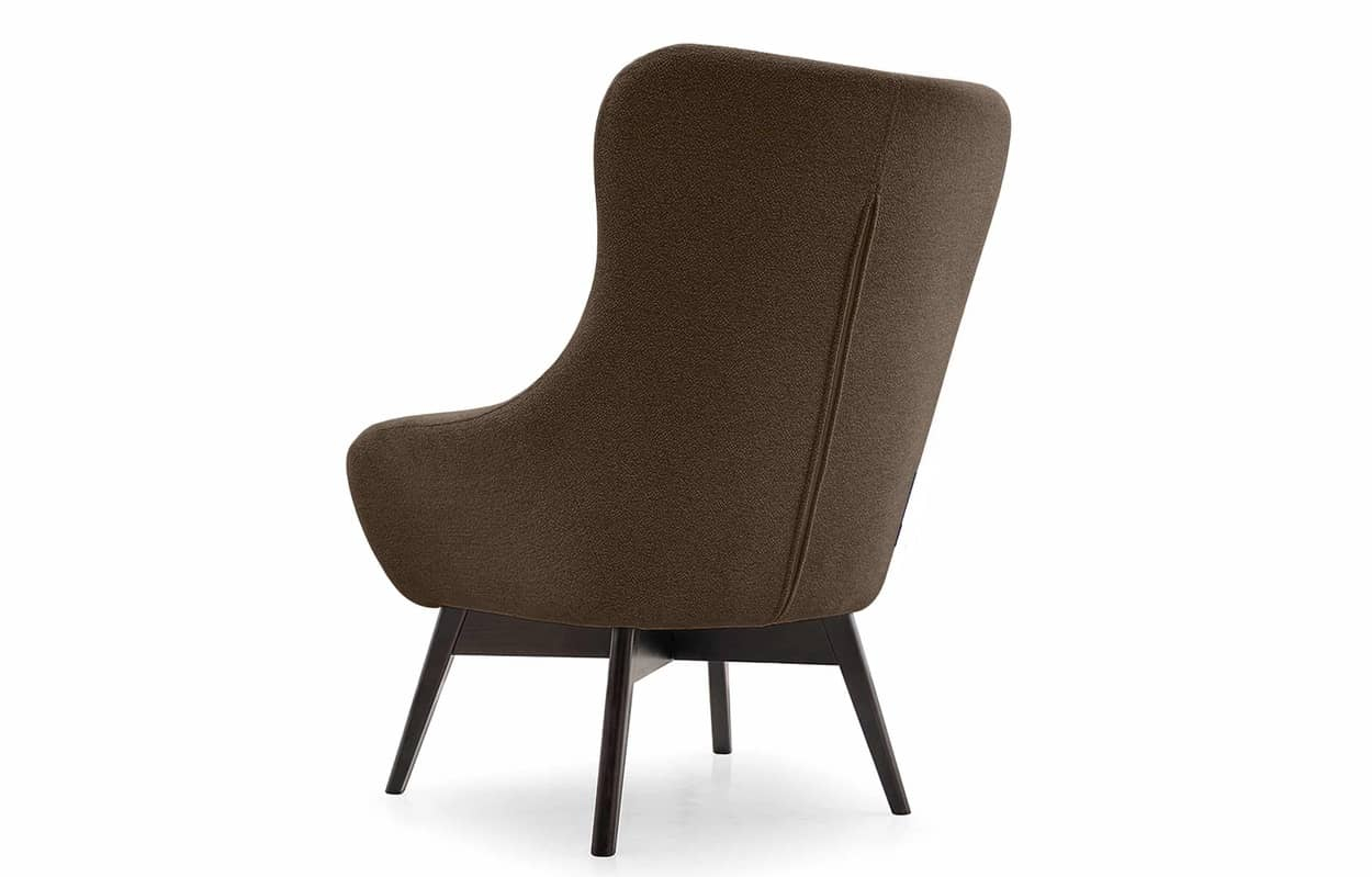 Fotelis RAMO, rudas, 88x88x108 cm