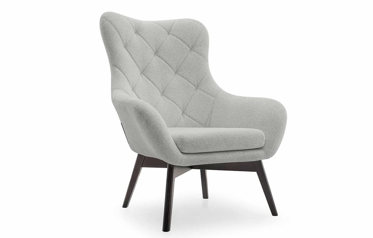 Fotelis RAMO, pilkas, 88x88x108 cm