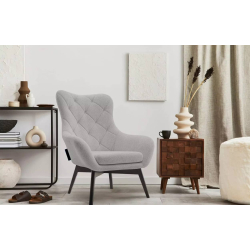 Fotelis RAMO, pilkas, 88x88x108 cm