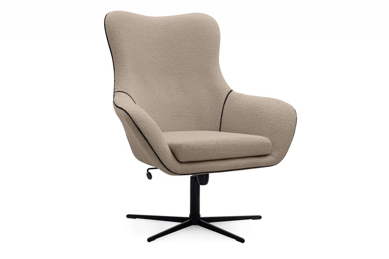 Biuro kėdė QUARO, ruda, 88x88x110 cm.