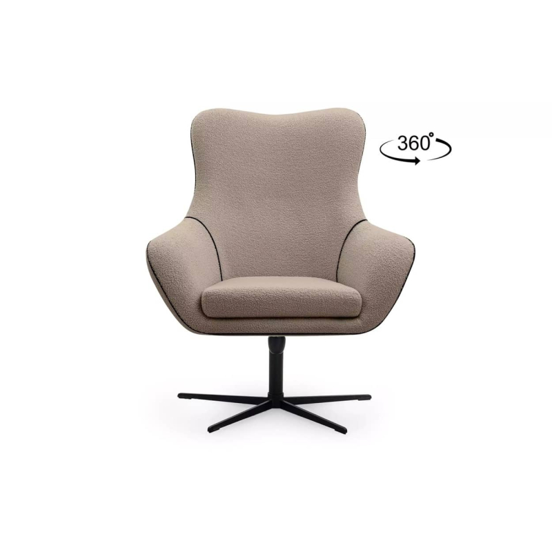 Biuro kėdė QUARO, ruda, 88x88x110 cm.