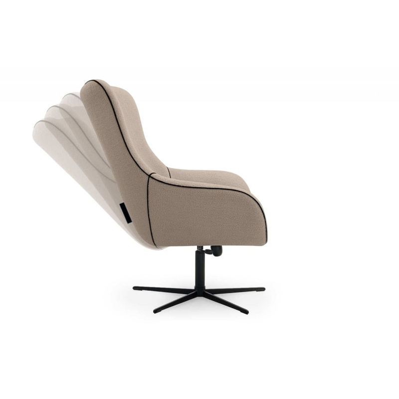 Biuro kėdė QUARO, ruda, 88x88x110 cm.