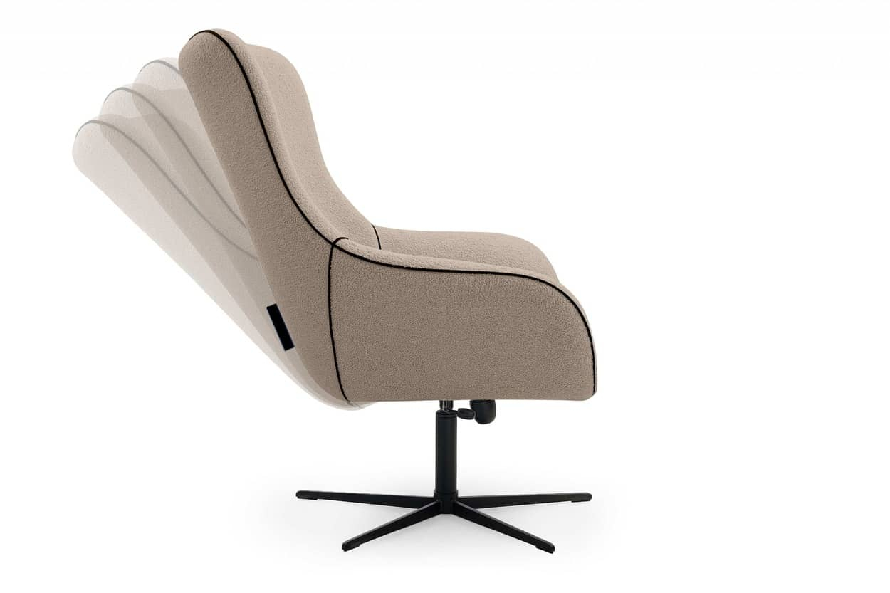 Biuro kėdė QUARO, ruda, 88x88x110 cm.