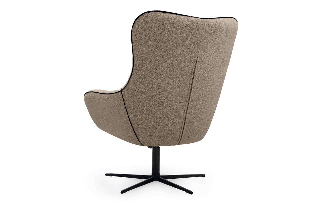 Biuro kėdė QUARO, ruda, 88x88x110 cm.