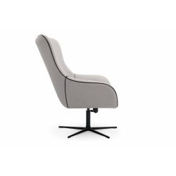 Biuro kėdė QUARO, šviesiai pilka, 88x88x110 cm.