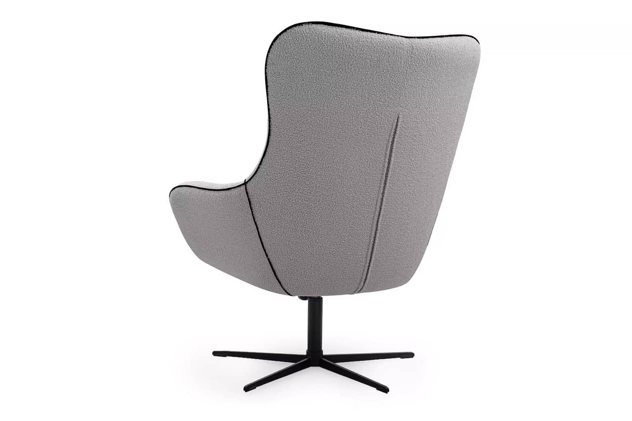 Biuro kėdė QUARO, šviesiai pilka, 88x88x110 cm.