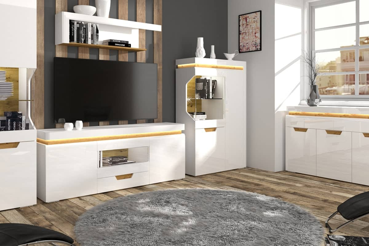 TV spintelė TECO, 160x38x72 cm