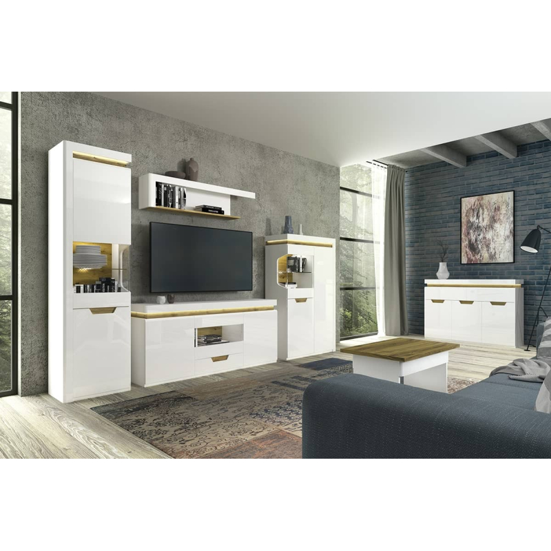 TV spintelė TECO, 160x38x72 cm