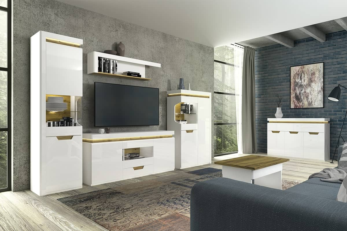 TV spintelė TECO, 160x38x72 cm