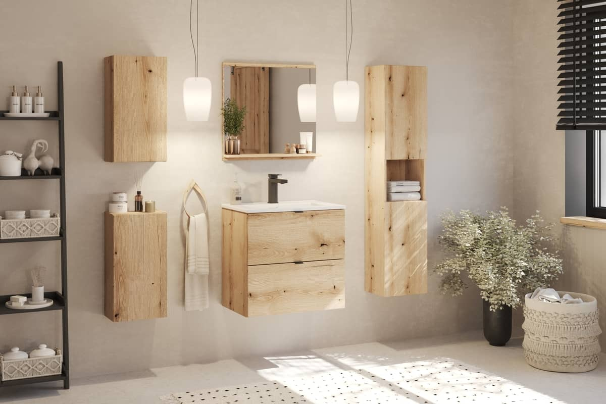 Pakabinama vonios spintelė 832 NOVA OAK