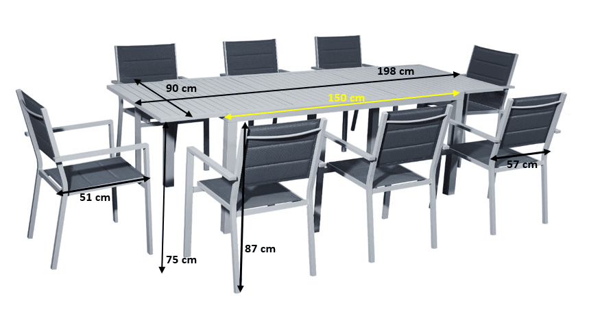 Lauko baldų komplektas DIVER