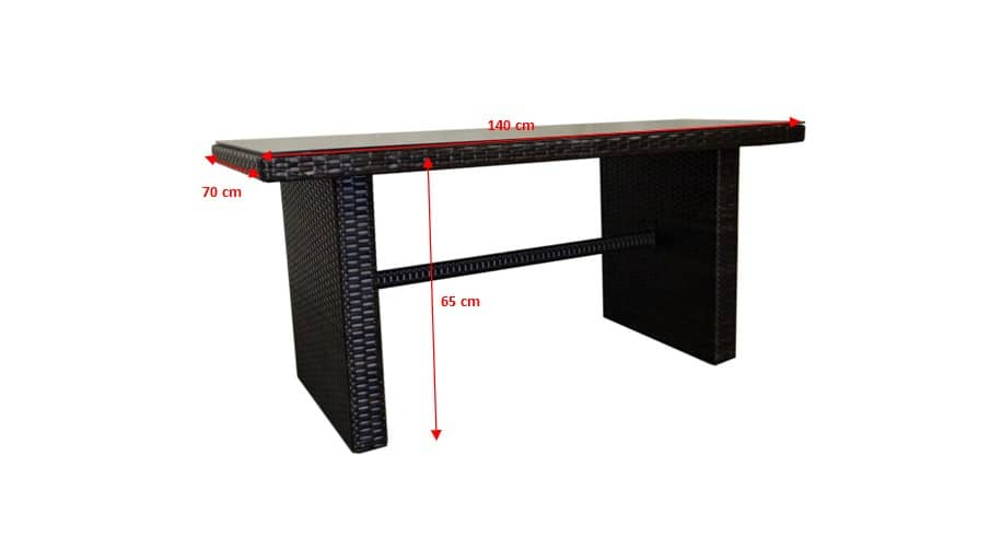 Lauko stalas 006 - 140x70 cm