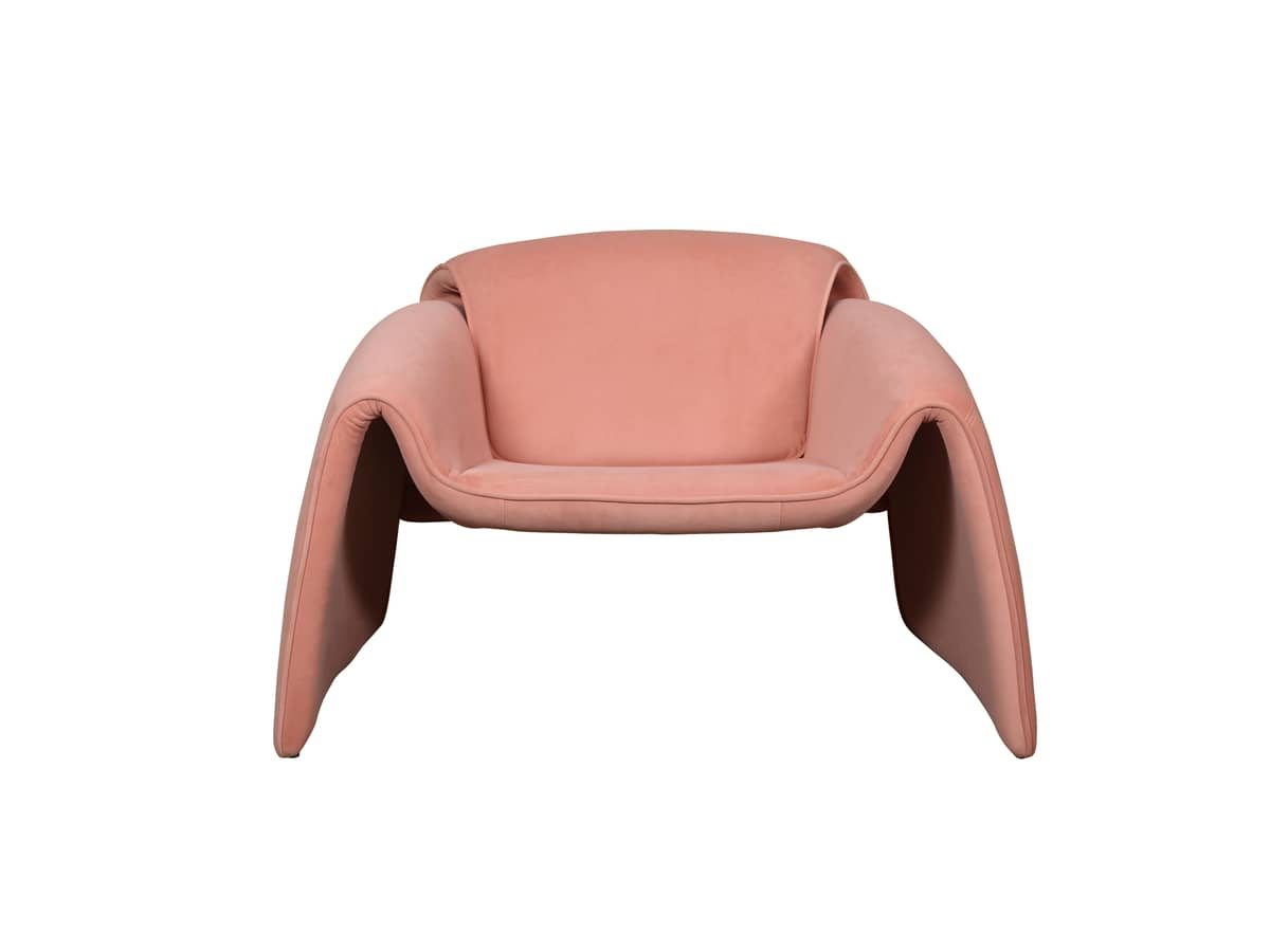 Fotelis NUA, rožinis, 90x81x64 cm
