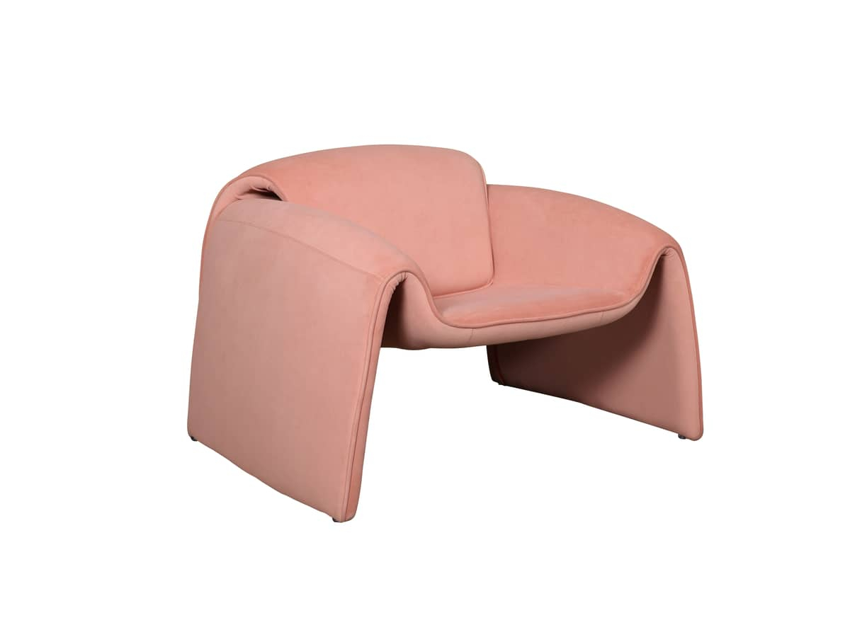 Fotelis NUA, rožinis, 90x81x64 cm