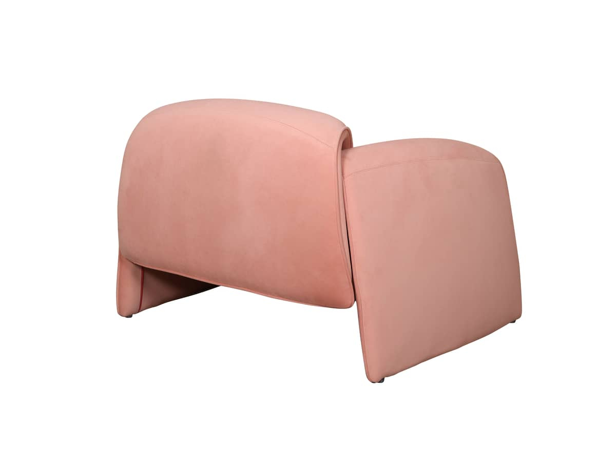 Fotelis NUA, rožinis, 90x81x64 cm