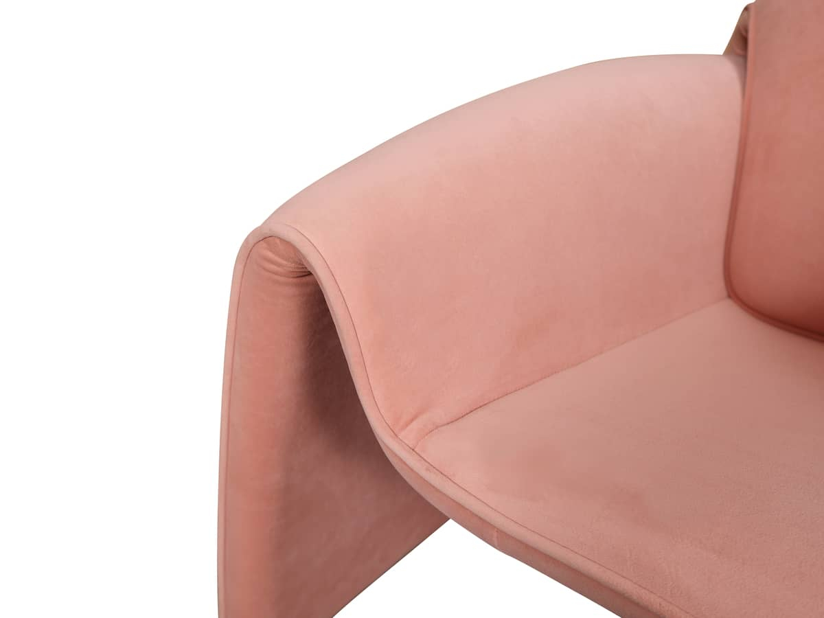Fotelis NUA, rožinis, 90x81x64 cm