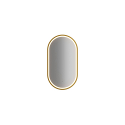 Pakabinamas LED veidrodis APOLO, aukso, 90x50 cm