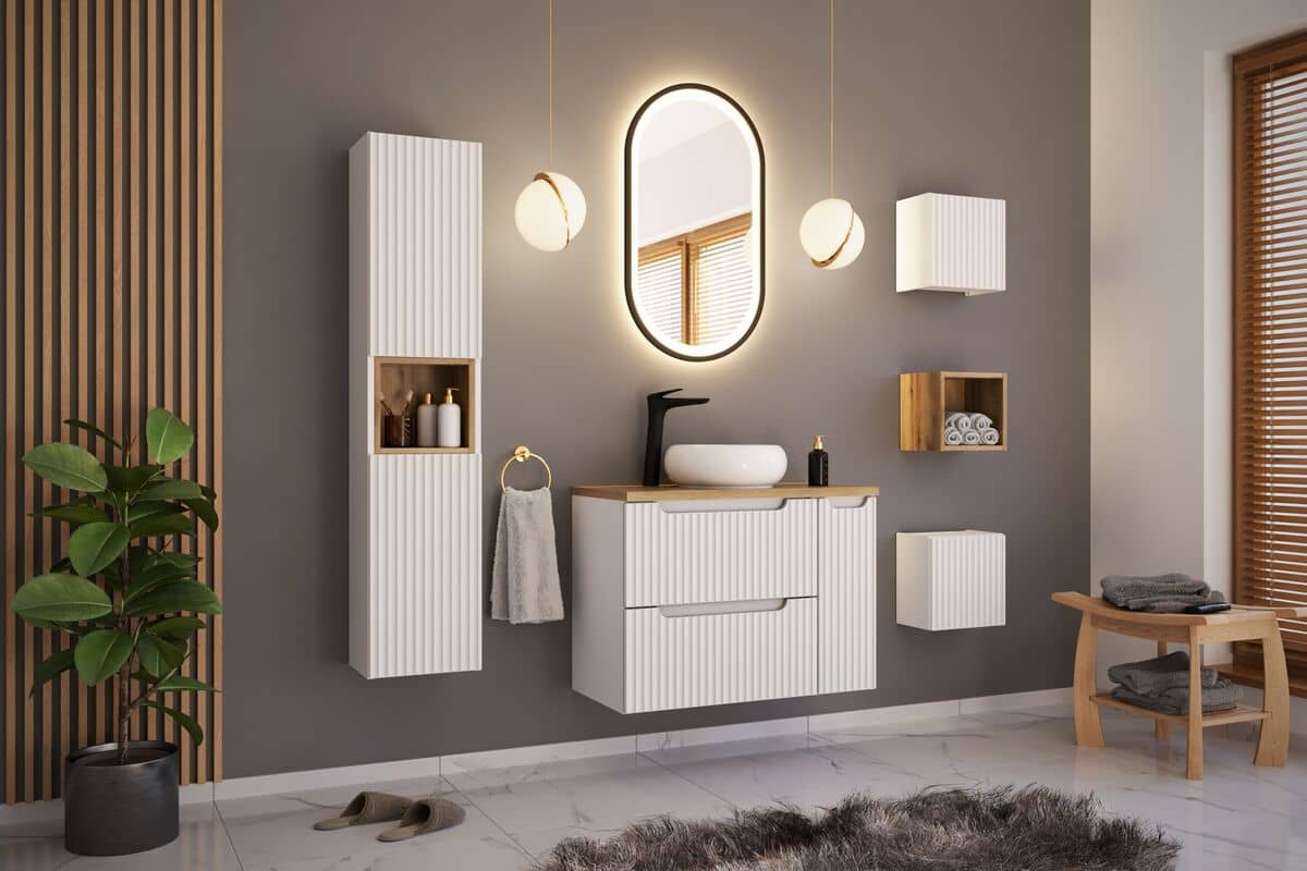 Vonios komplektas NOVA WHITE 80